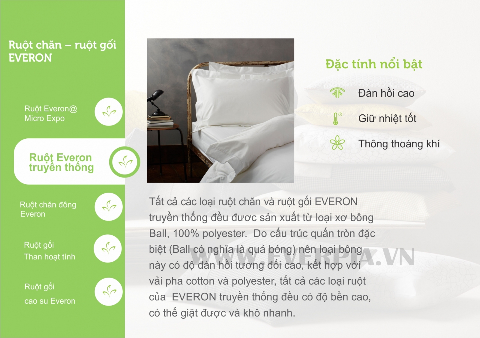 Ruột Chăn Truyền Thống Everon Classic (loại mỏng)