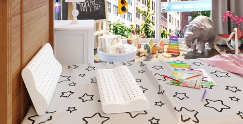 Gối Lượn Sóng B Em Bé 45 Kim Cương