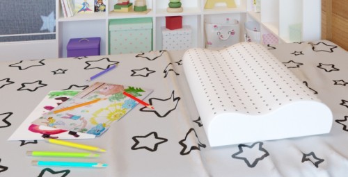 Gối Lượn Sóng Em Bé Cao Su Tự Nhiên