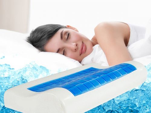 Gối memory foam cooling gel pillow Ưu Việt