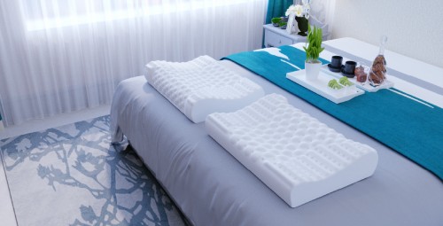 Gối Nằm Cao Su Thiên Nhiên Kim Cương Massage A