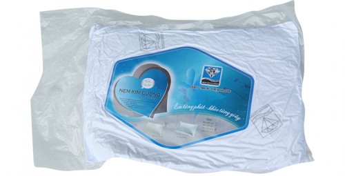 Gối Nằm Kim Cương Chất Liệu Bông Gòn