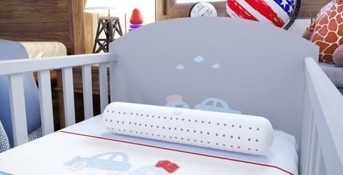 Gối Ôm Sơ Sinh Cao Su Tự Nhiên Mềm Mại Êm Ái