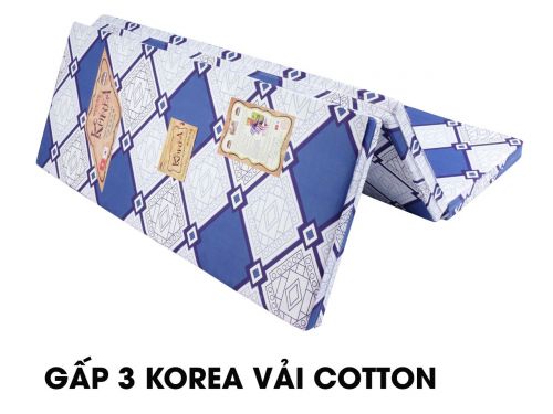 Nệm bông ép Korea vải cotton