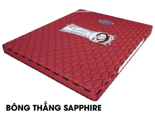 Nệm bông thẳng Sapphiare có chần vải gấm 3D cao cấp Hàn Việt Hải