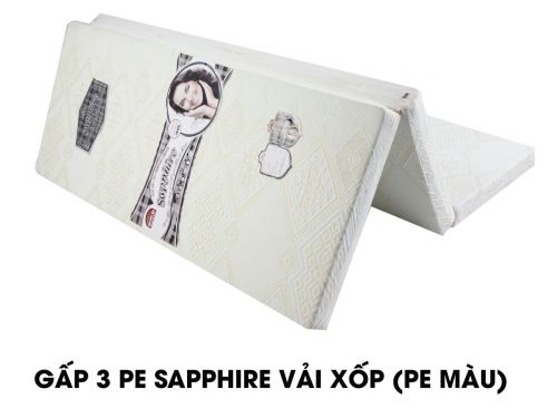Nệm gấp 3 PE cao cấp Sapphire vải xốp gấm Hàn Việt Hải -10-50%